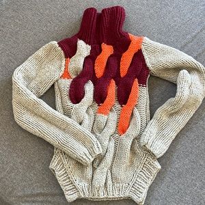 Chunky knit turtle neck sweater